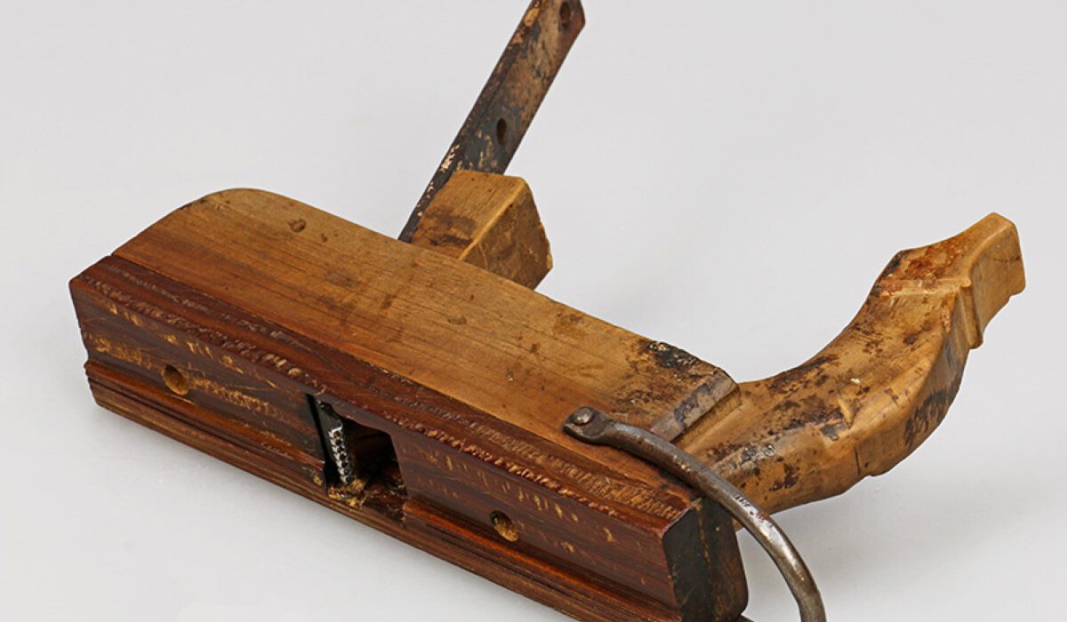 Inventarfoto des Holzdrahthobels F 2023/166, Freilichtmuseum Finsterau