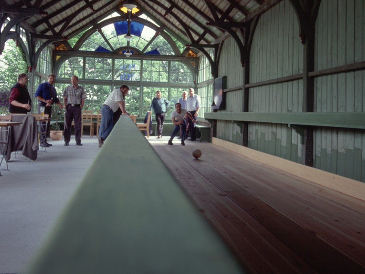 Kegeln auf dem Dorf