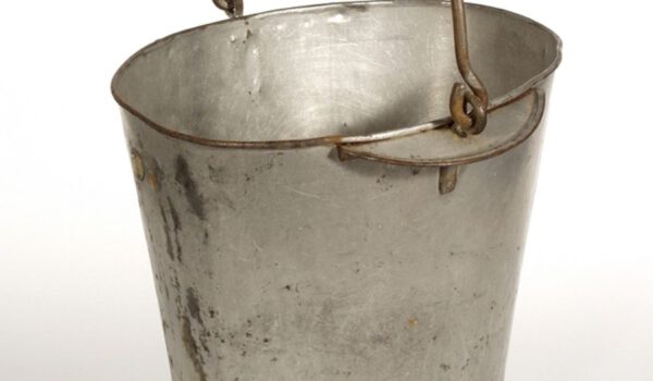 Inv.-Nr. M 2004/127, Melkeimer Stahlblech verzinnt Inv.-Nr. M 2004/127, Melkeimer Stahlblech verzinnt