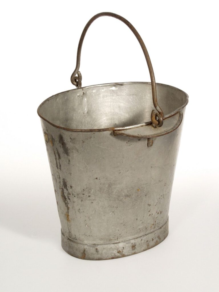 Inv.-Nr. M 2004/127, Melkeimer Stahlblech verzinnt Inv.-Nr. M 2004/127, Melkeimer Stahlblech verzinnt