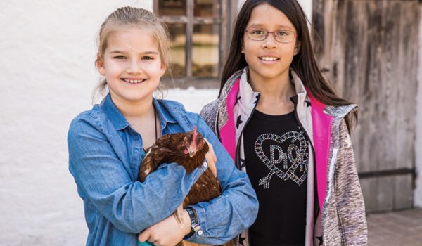 Unterrichtstag im Hühnerhof